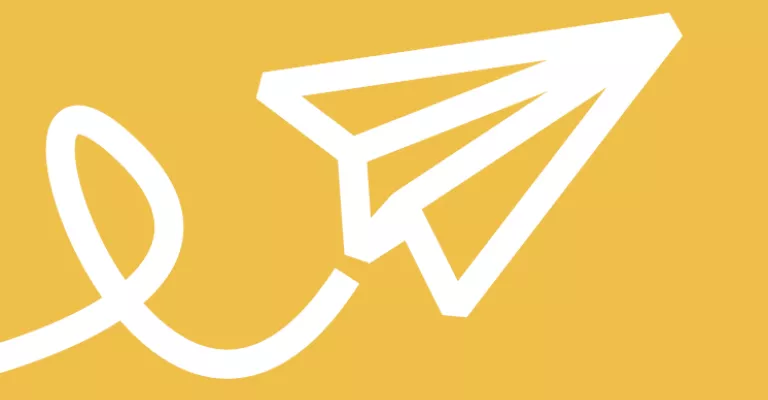 Paper airplane graphic