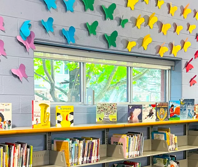 Wall art in Masonville Children's area