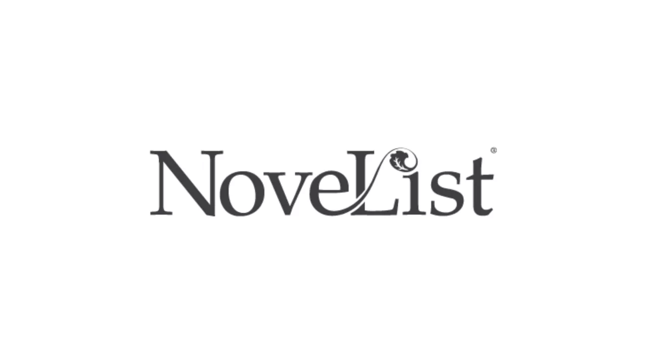 NoveList logo in dark grey with a leaf illustration over the i