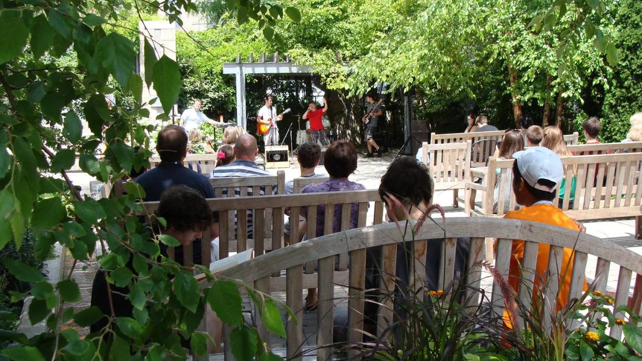 A concert at the Reading Garden