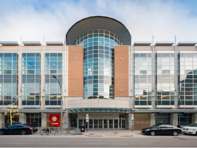 Exterior of Central London Public Library location