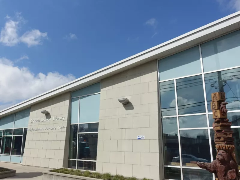 A photo of the outside of Crouch Branch Library