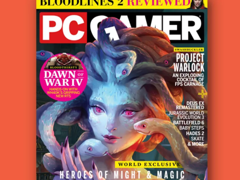 The cover of PC Gamer Decemver 2025