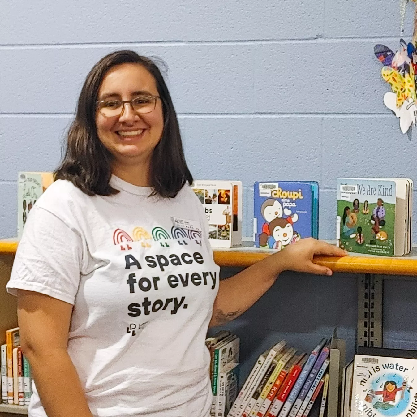 Angela Banting in the children's area.