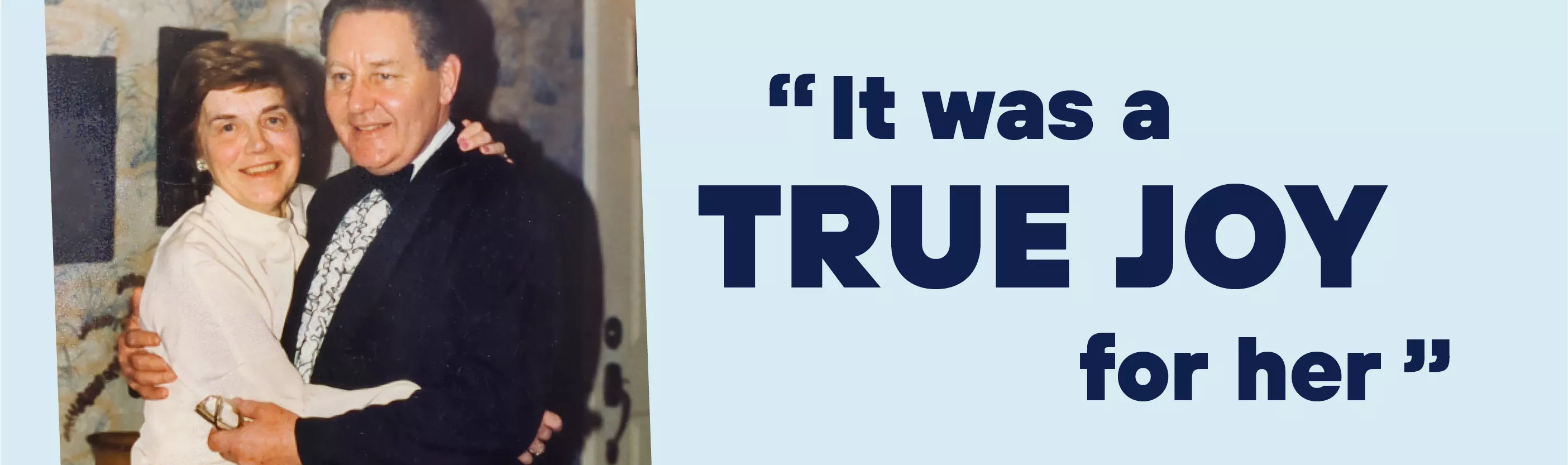 Madelon and Kenneth West with a caption It was a true joy for her