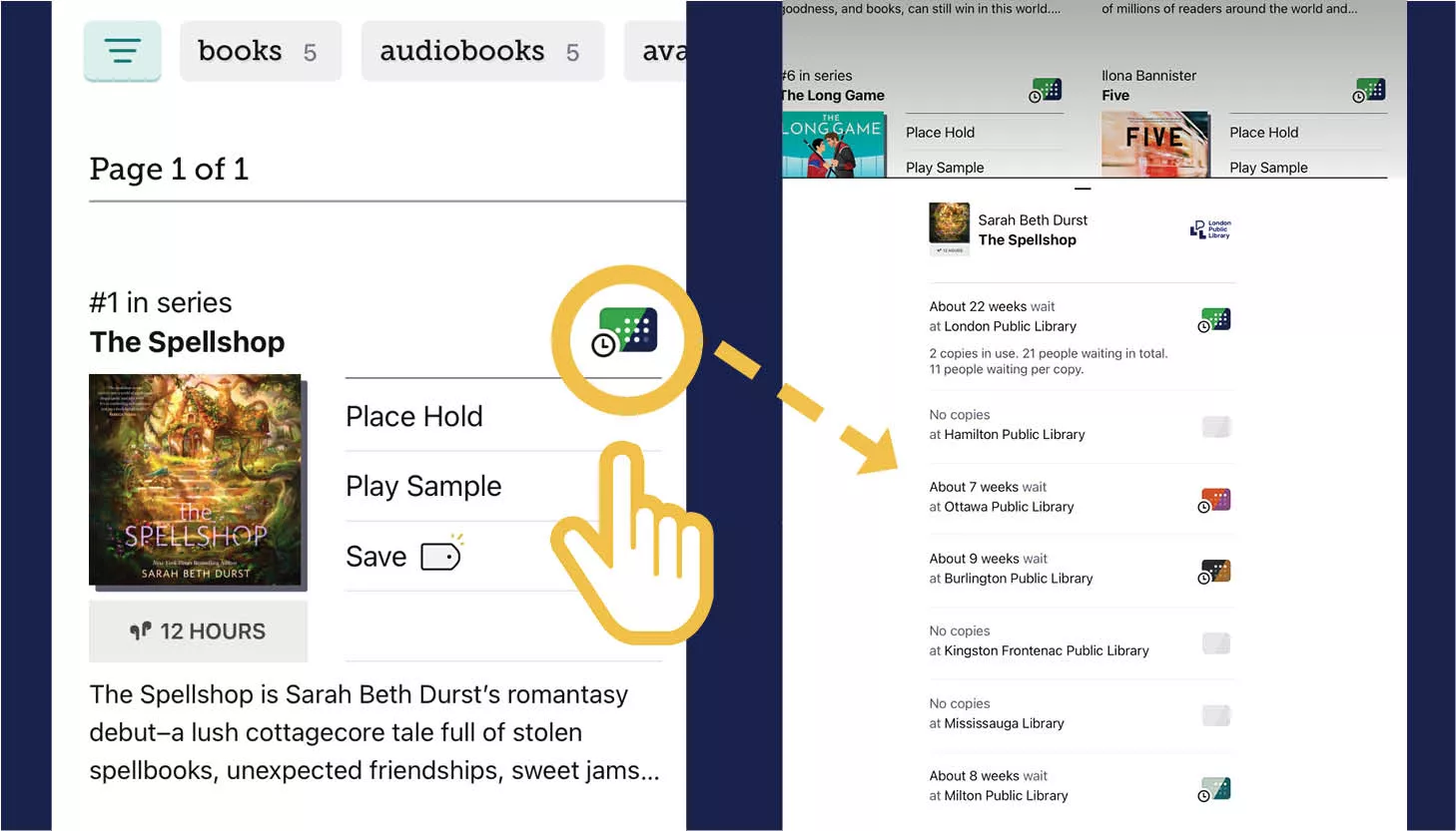 Libby new feature browse for shorter waitlist